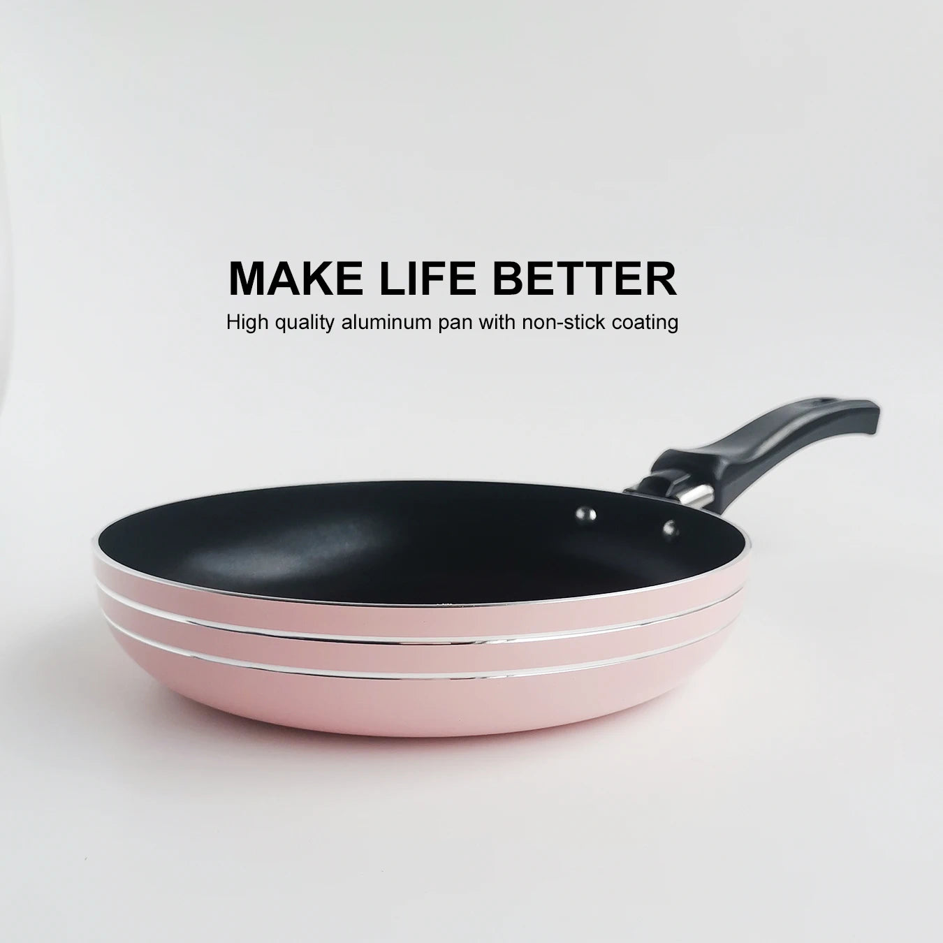 Pink Pot 6.5inch Non-Stick Stockpot Frying Pan Flat Cookware Kitchen - My Trendova