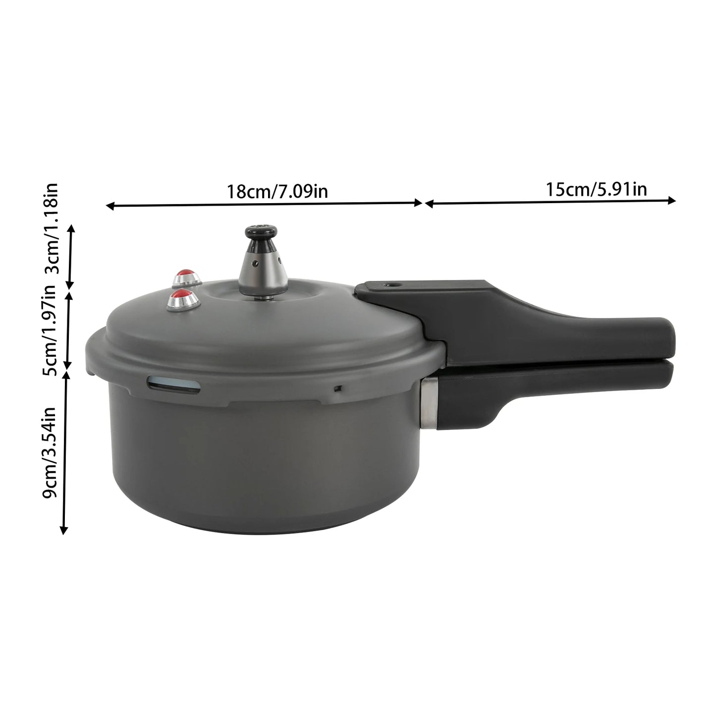 Aluminum Alloy Pressure Cooker, Mini Pressure Cooker, Pressure Cooker with Safety Anti-blocking Filter - My Trendova