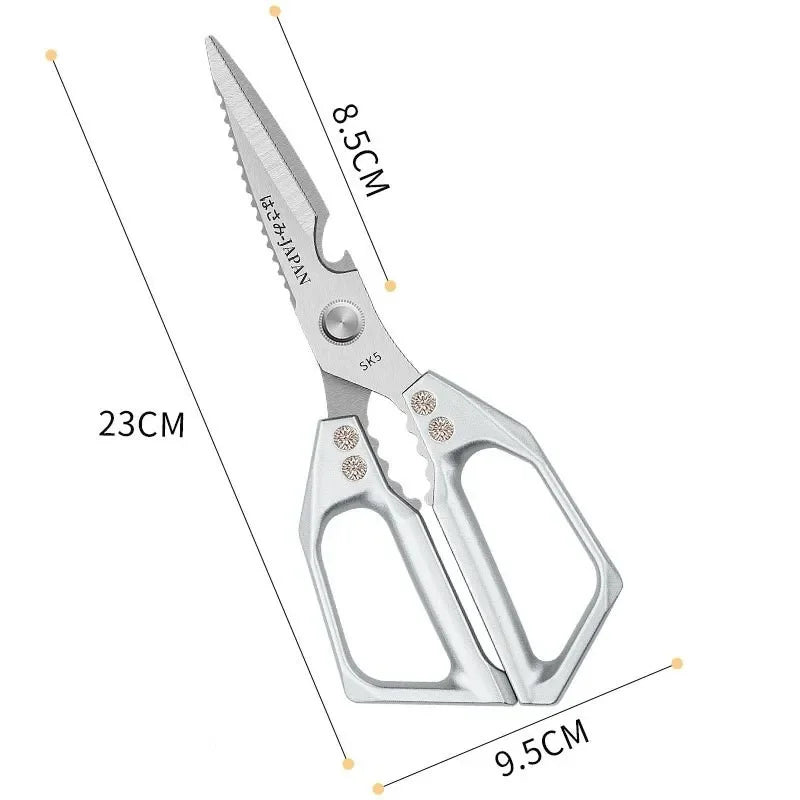 Heavy-Duty Kitchen Scissors Stainless Steel Multi-Purpose Shears for Meat and Roast Cutting - My Trendova