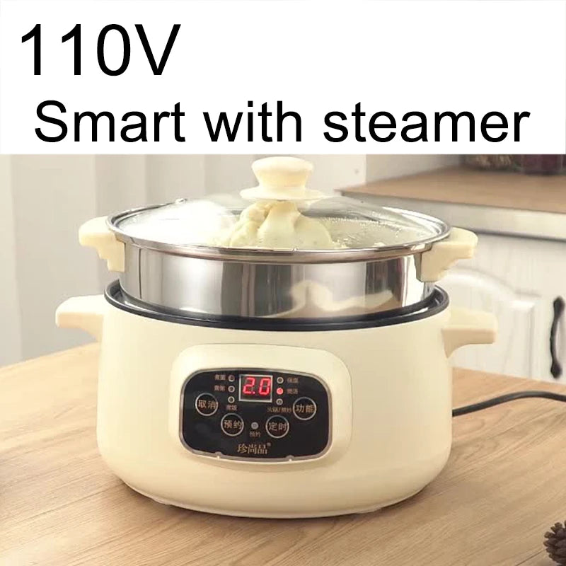 110v intelligent electric Cooking pot Travel electric frying pan Multifunctional ap - My Trendova