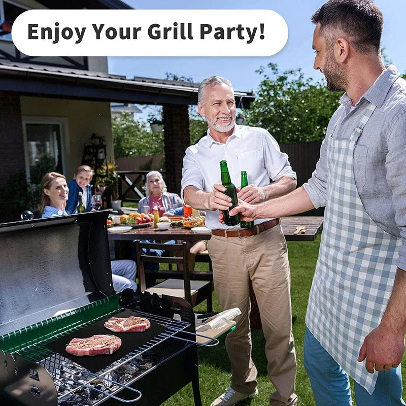 1/5Pcs Non-Stick Bbq Grill Mat 40*33Cm Baking Mat Bbq - My Trendova