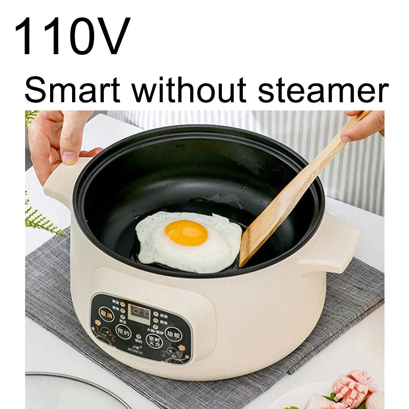 110v intelligent electric Cooking pot Travel electric frying pan Multifunctional ap - My Trendova