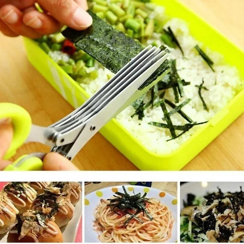 Multi-functional Stainless Steel 3/5 Layer Kitchen Scissors - My Trendova