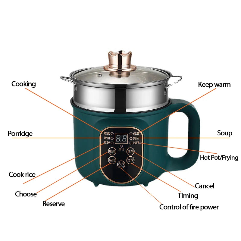 Electric Hot Pot Cooker Multicooker Hotpot Stew Heating ap - My Trendova