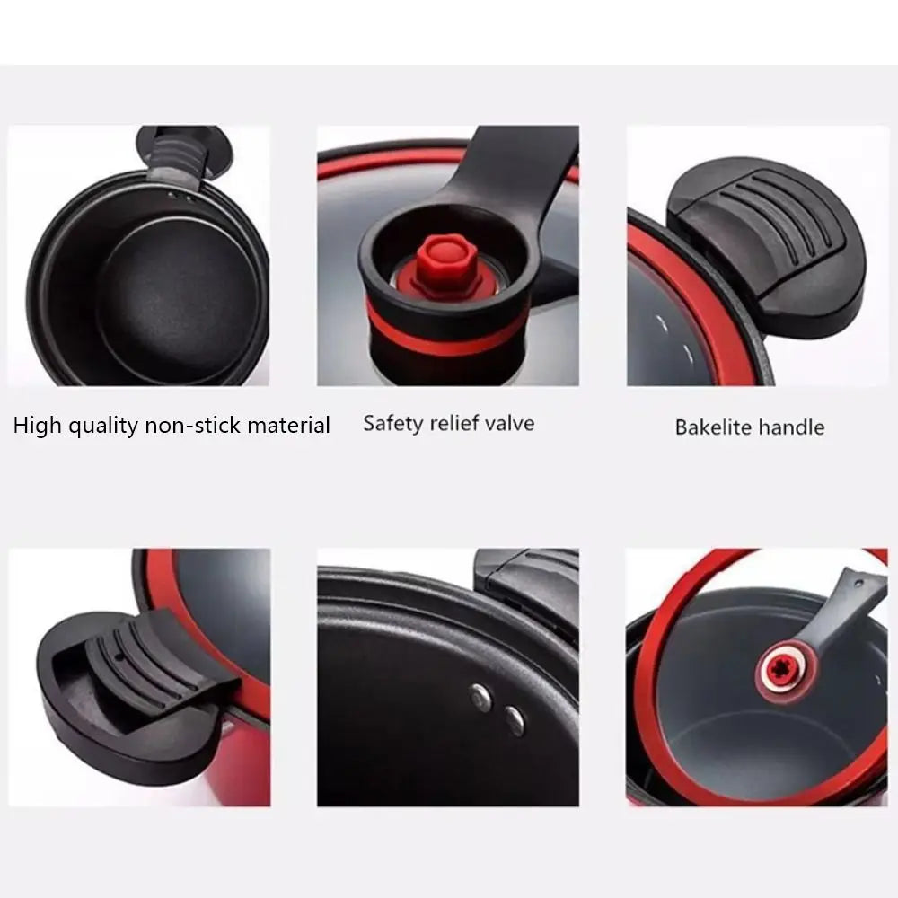 3.5L Pressure Cooker Soup Meat Pot Rice Cooker Gas Stove Micro Pressure Cooker Stew Pot Fine iron Non-Stick Cooking Pots - My Trendova