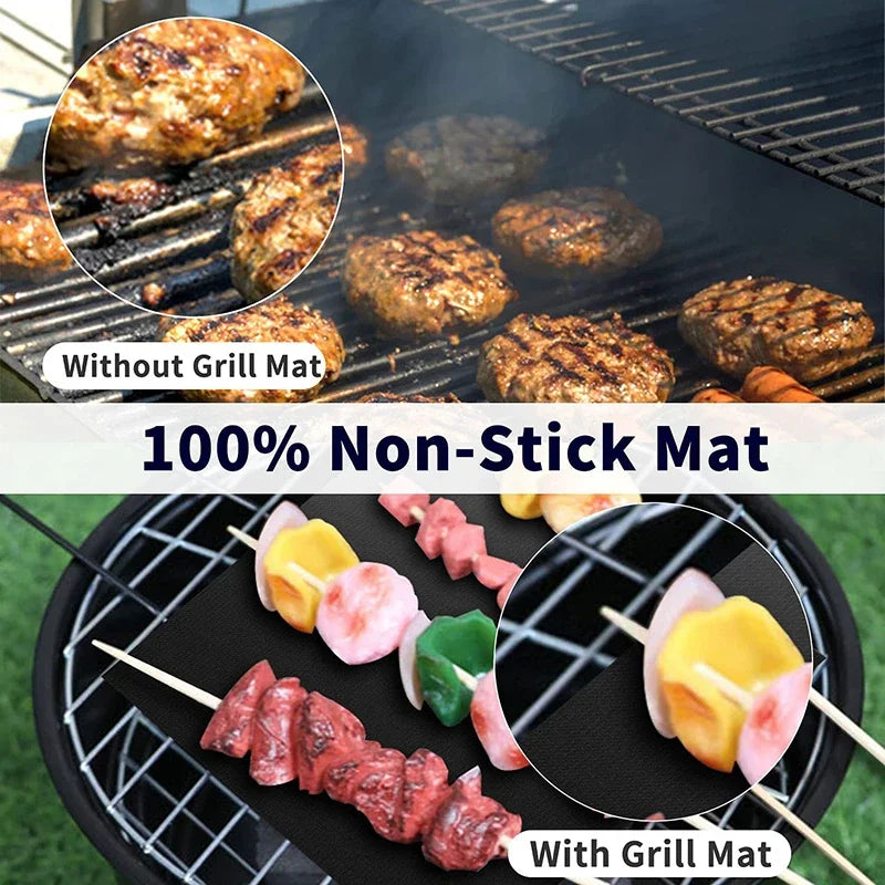 1/5Pcs Non-Stick Bbq Grill Mat 40*33Cm Baking Mat Bbq - My Trendova