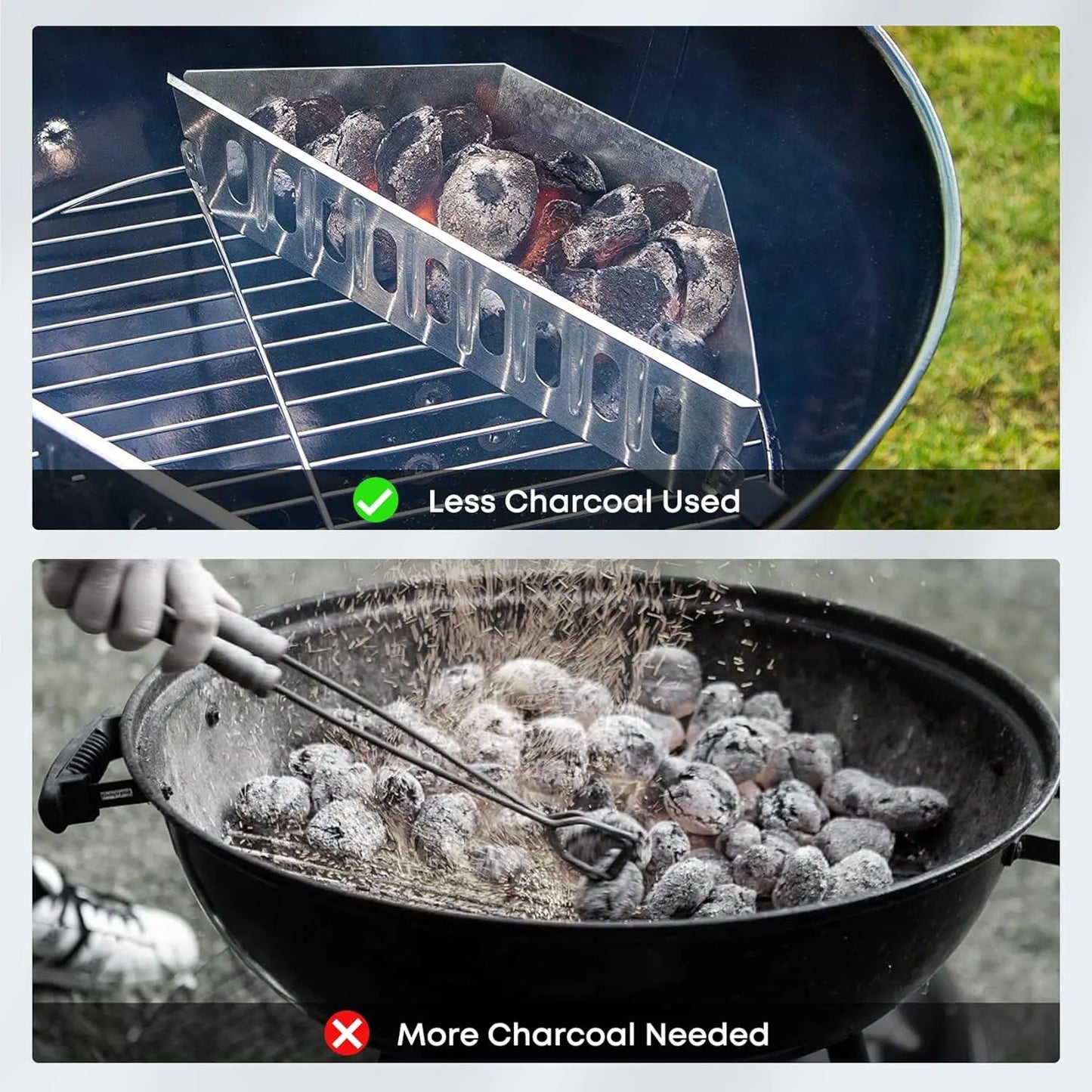 2Pcs Charcoal Basket BBQ Charcoal Grill Basket - My Trendova