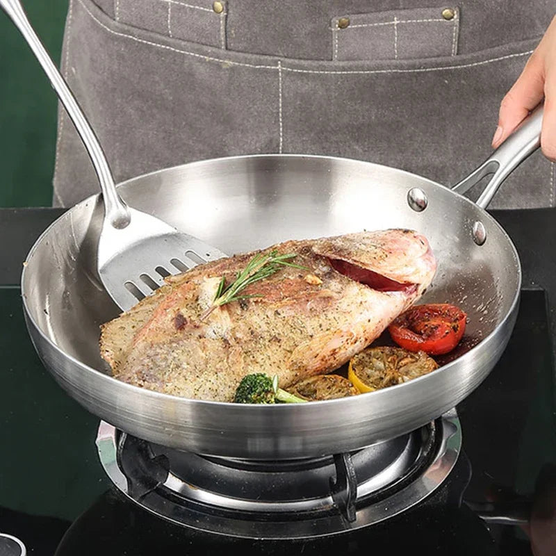 Stainless Steel Frying Pan, NonStick Pan Fried Steak Pot - My Trendova