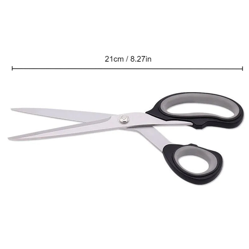 1pc Black Gray Stainless Steel Barbecue Scissors Steak Kitchen - My Trendova