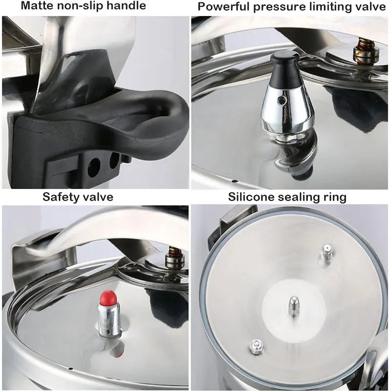 3L/5L/7L Professional Pressure Cooker Heavy-Duty Aluminum Explosion-Proof Cooking Pots for Gas Cooker Pot ap - My Trendova