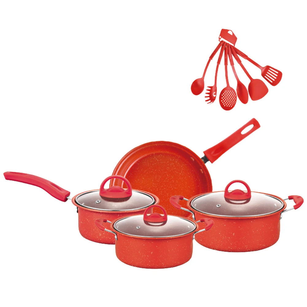 Non-Stick Pots And Pans Set 13-Piece Kitchen Utensil Set Kitchen Cookware - My Trendova