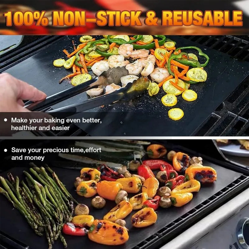 2/1PC Non-stick BBQ Grill Mat - My Trendova
