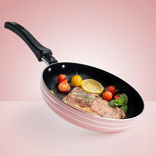Pink Pot 6.5inch Non-Stick Stockpot Frying Pan Flat Cookware Kitchen - My Trendova
