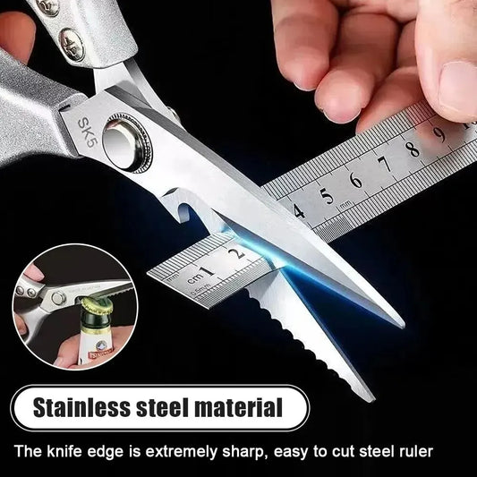 Professional 8.5-inch Stainless Steel Kitchen Scissors - My Trendova