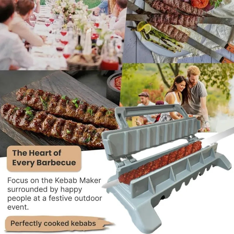 Row Kebab Maker Bbq Meat Skewer Machine - My Trendova