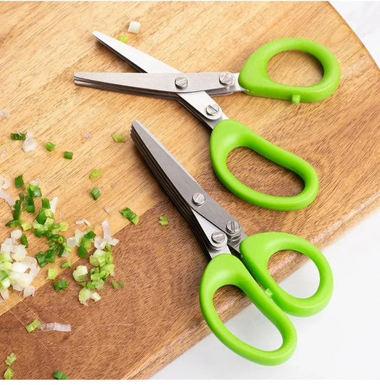 Multi-functional Stainless Steel 3/5 Layer Kitchen Scissors - My Trendova