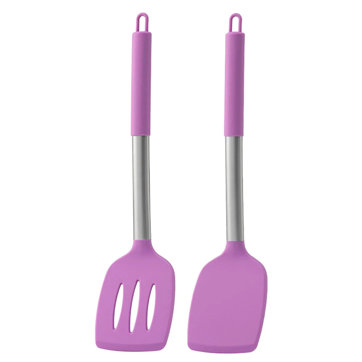 2pcs Stir Fry Spatula Steak Spatula Cooking Utensils Stainless Steel Handle - My Trendova