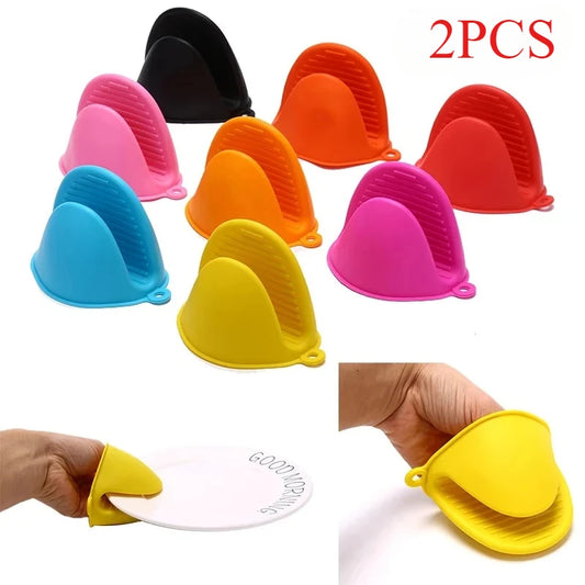 2pcs silicone Microwave Oven Glove Heat kitchen gloves