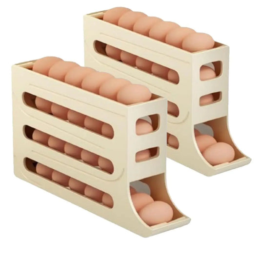 4 Tiers Fridge Egg Rack Large Capacity