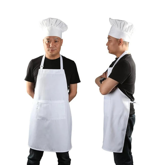New Chef Apron Hat Set Kitchen