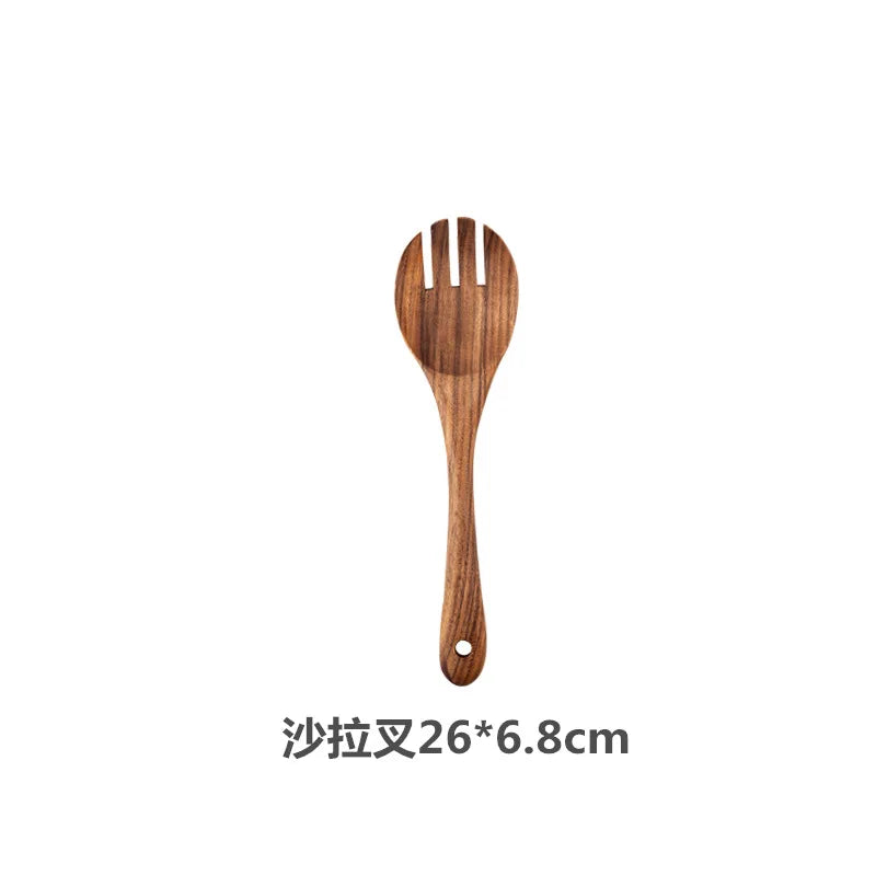 Teak Wooden Spatulas Kitchen Utensils Cooking - My Trendova