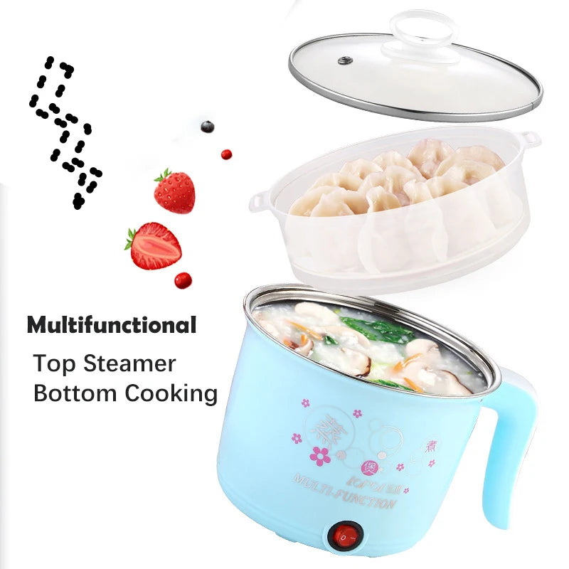 Mini Multifunction Electric Cooker Home Hot Pot 1-2 People Heating Pan Cooking Pot Machine Eu Plug Rice Cooker Appliances - My Trendova