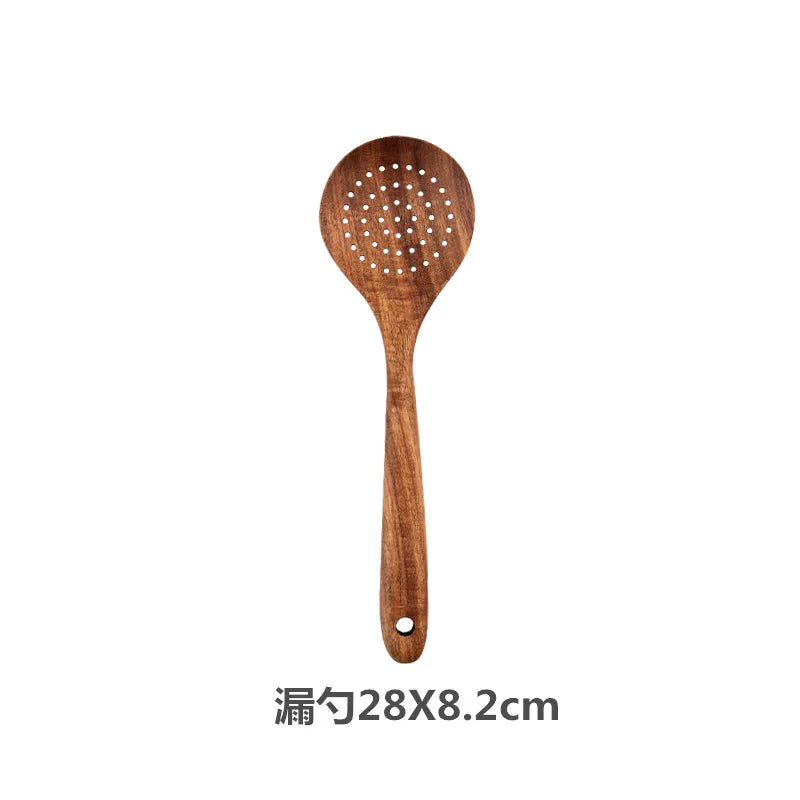 Teak Wooden Spatulas Kitchen Utensils Cooking - My Trendova