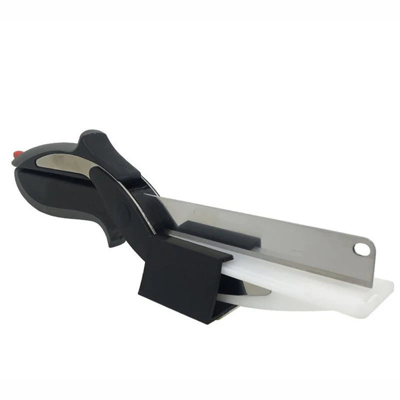 Dobeli Separable Stainless Steel Barbecue Steak Cutting Shear Household Vegetable Scissors 2 In 1 Multi Kitchen Tool Fruit Knife - My Trendova