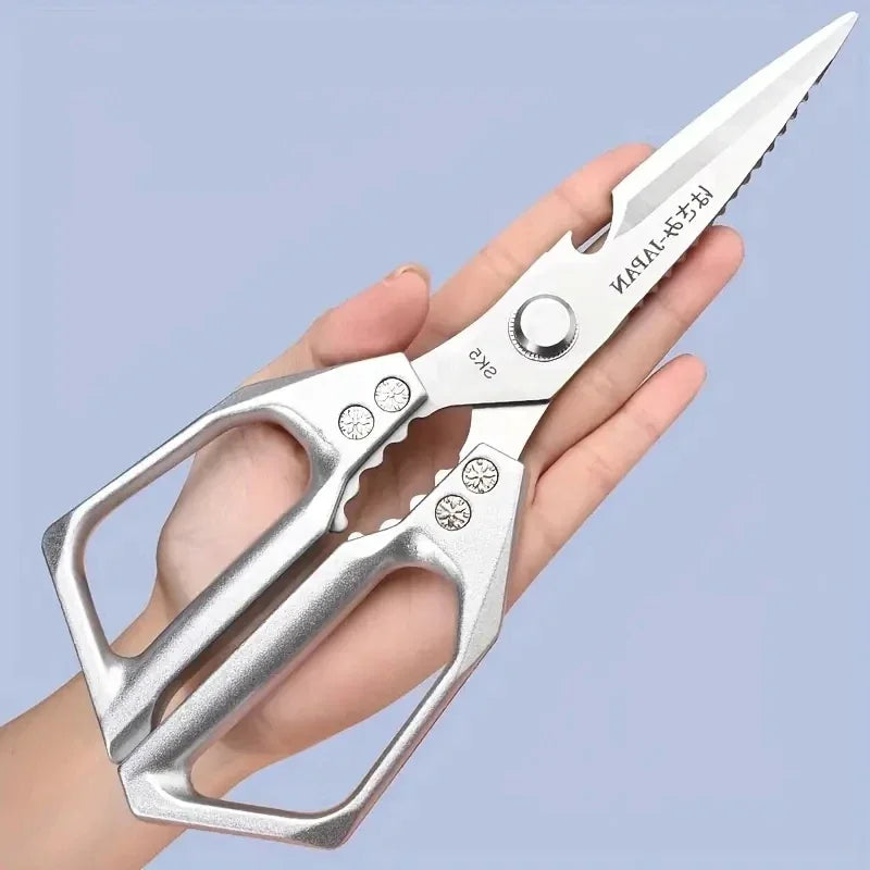 Heavy-Duty Kitchen Scissors Stainless Steel Multi-Purpose Shears for Meat and Roast Cutting - My Trendova
