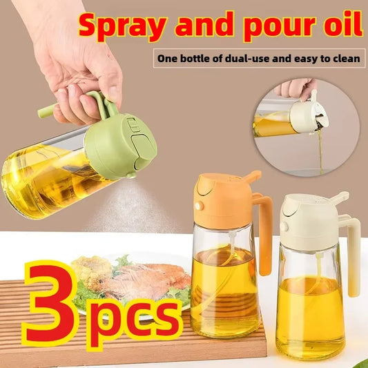2in1 500ml Plastic Spray Oil Sprayer Bottle Tool