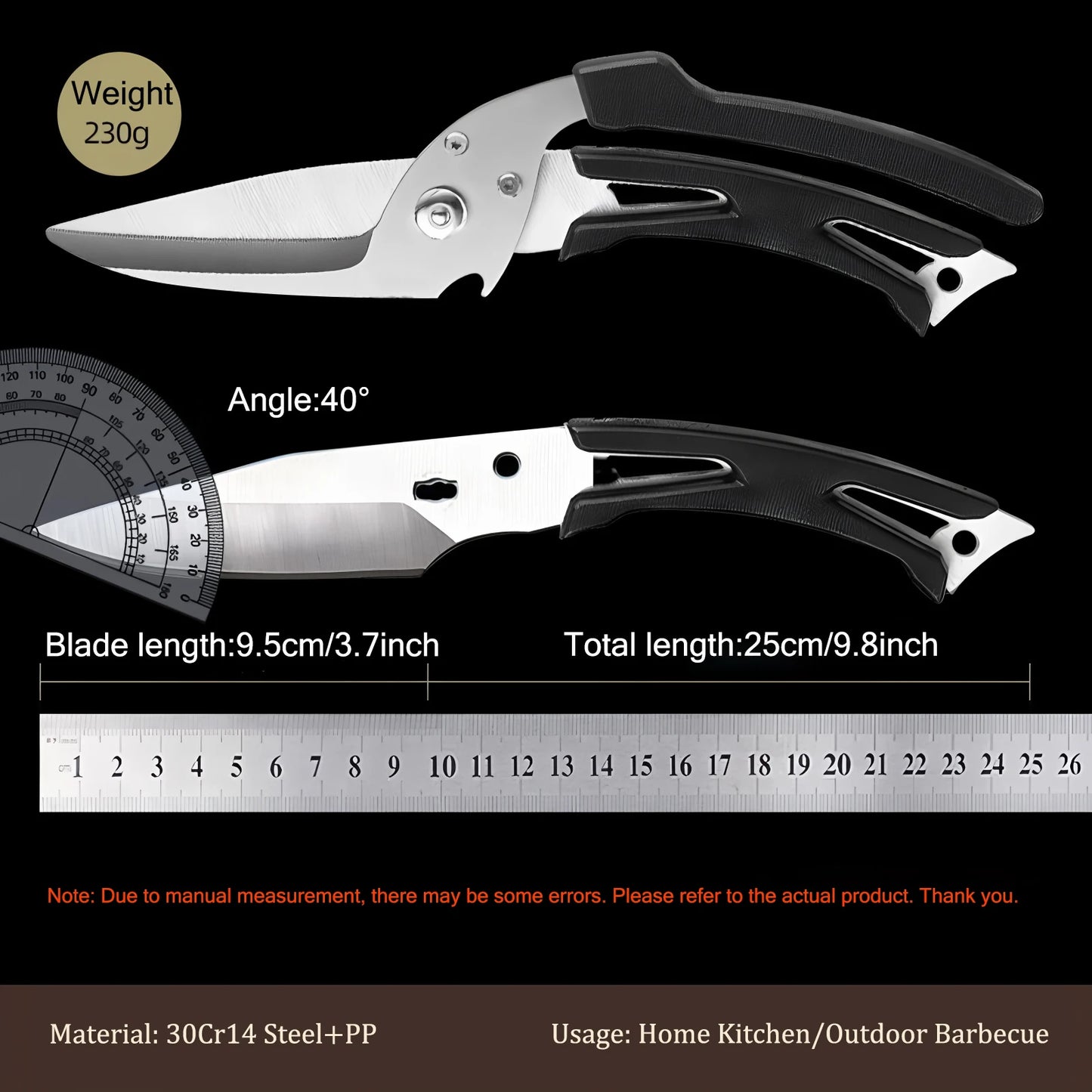 1PC，Chicken Bone Kitchen Scissors Stainless Steel - My Trendova