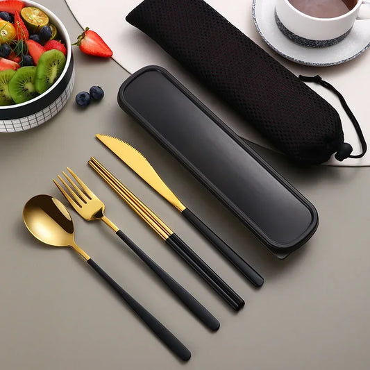 ableware Set Portable Cutlery Set Dinnerware Set High Quality Stainless Steel Knife