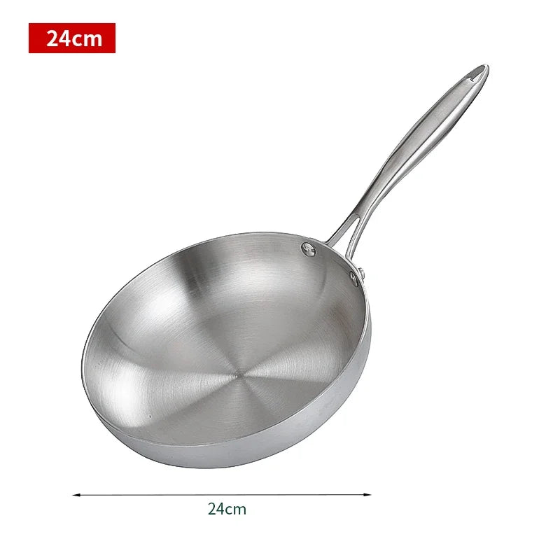 Stainless Steel Frying Pan, NonStick Pan Fried Steak Pot - My Trendova