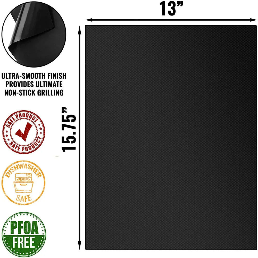 1/5Pcs Non-Stick Bbq Grill Mat 40*33Cm Baking Mat Bbq - My Trendova