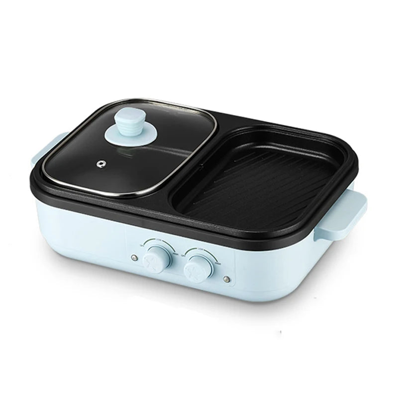 Multifunctional Electric cookers, 2 in 1 Electric Hot Pot BBQ Household Multi cooker machine, Non-Stick cooking pot 220V 110V - My Trendova