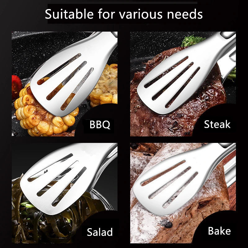 Stainless Steel Food Tongs Barbecue - My Trendova