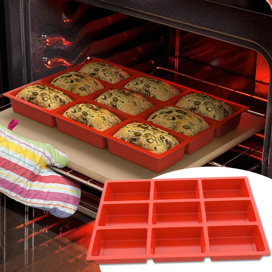 9-Cavity Silicone Lattice Cake Mould DIY Mousse Baking Non-Stick - My Trendova