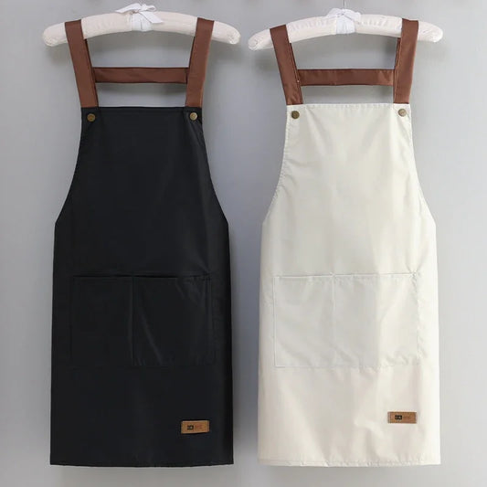 Printed Apron For Home Waterproof And Oil Proof Kitchen