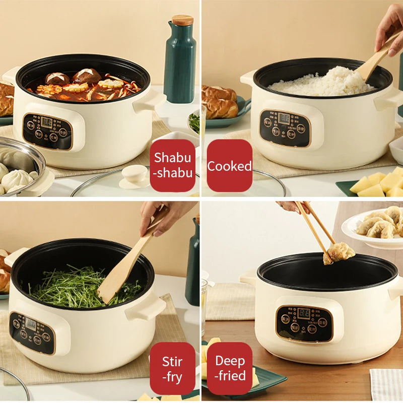 110v intelligent electric Cooking pot Travel electric frying pan Multifunctional ap - My Trendova