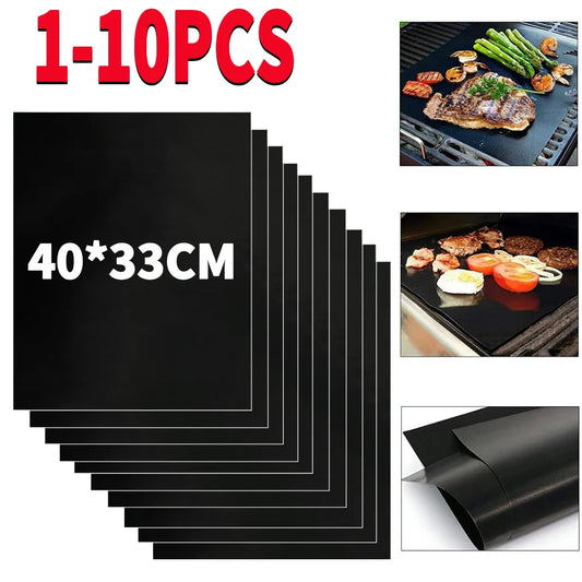 1-10PCS Non-stick BBQ Grill Mat - My Trendova