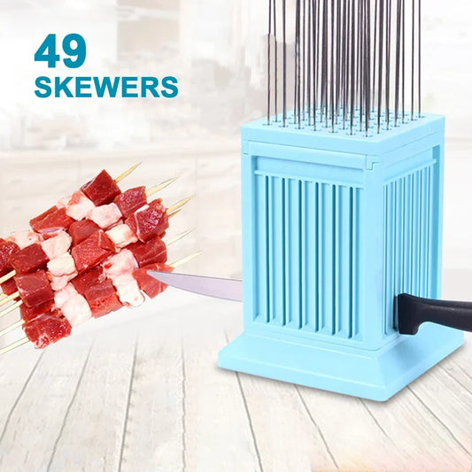 Kebab Maker Beef Pork Meat Skewer Tool Barbecue Stringer Box Machine - My Trendova