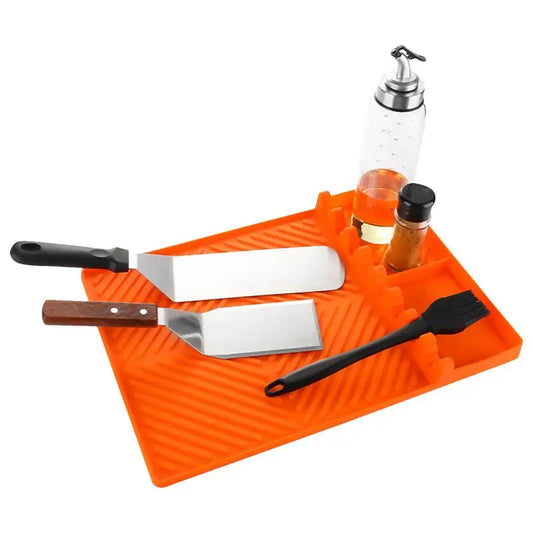 Silicone Griddle Tools Mat Heat-Resistant BBQ Mat - My Trendova