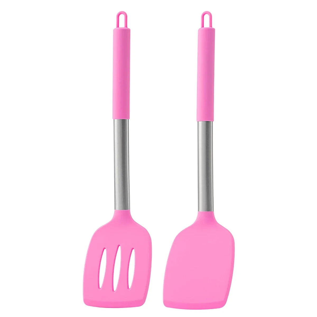 2pcs Stir Fry Spatula Steak Spatula Cooking Utensils Stainless Steel Handle - My Trendova