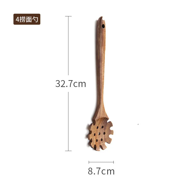 Teak Wooden Spatulas Kitchen Utensils Cooking - My Trendova