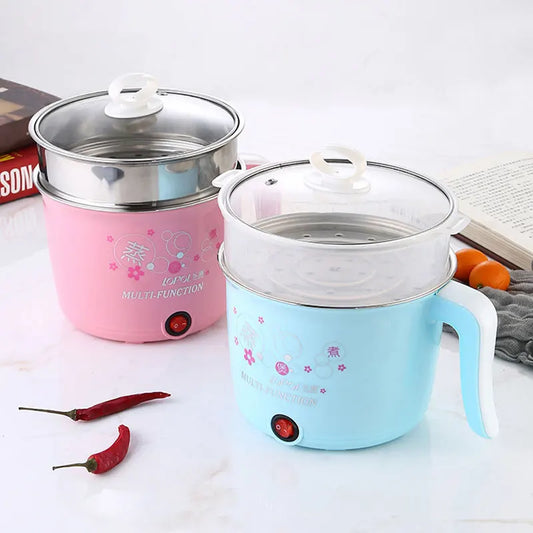Mini Multifunction Electric Cooker Home Hot Pot 1-2 People Heating Pan Cooking Pot Machine Eu Plug Rice Cooker Appliances - My Trendova