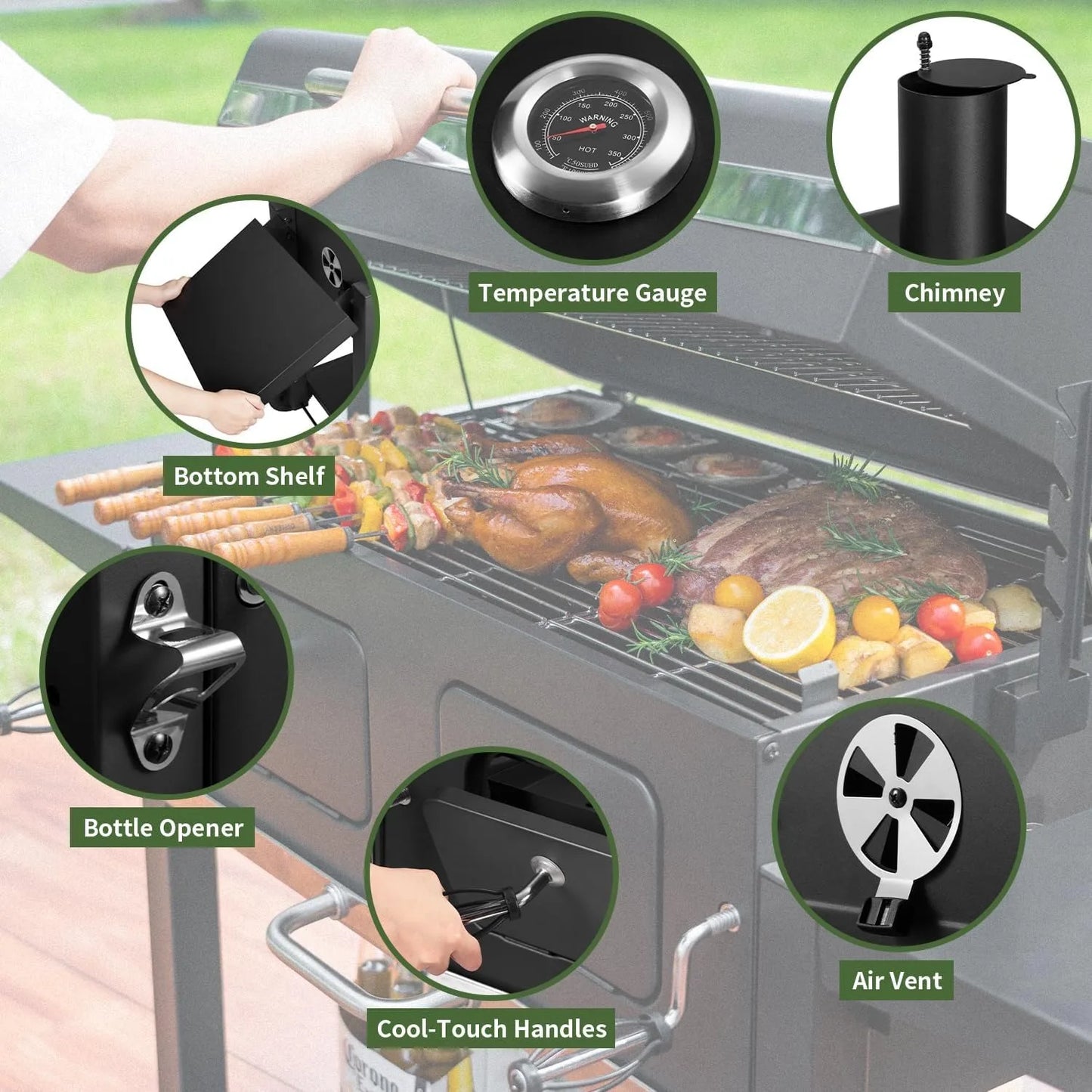 Charcoal Grill Outdoor BBQ Grill - My Trendova