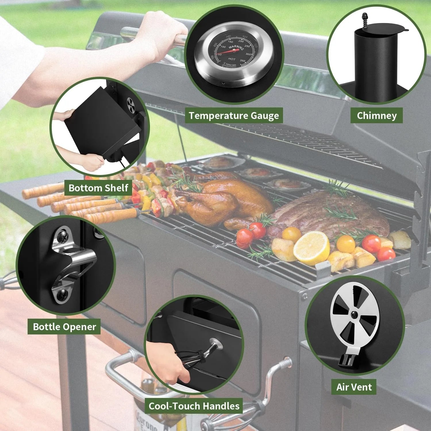 Charcoal Grill Outdoor BBQ Grill - My Trendova
