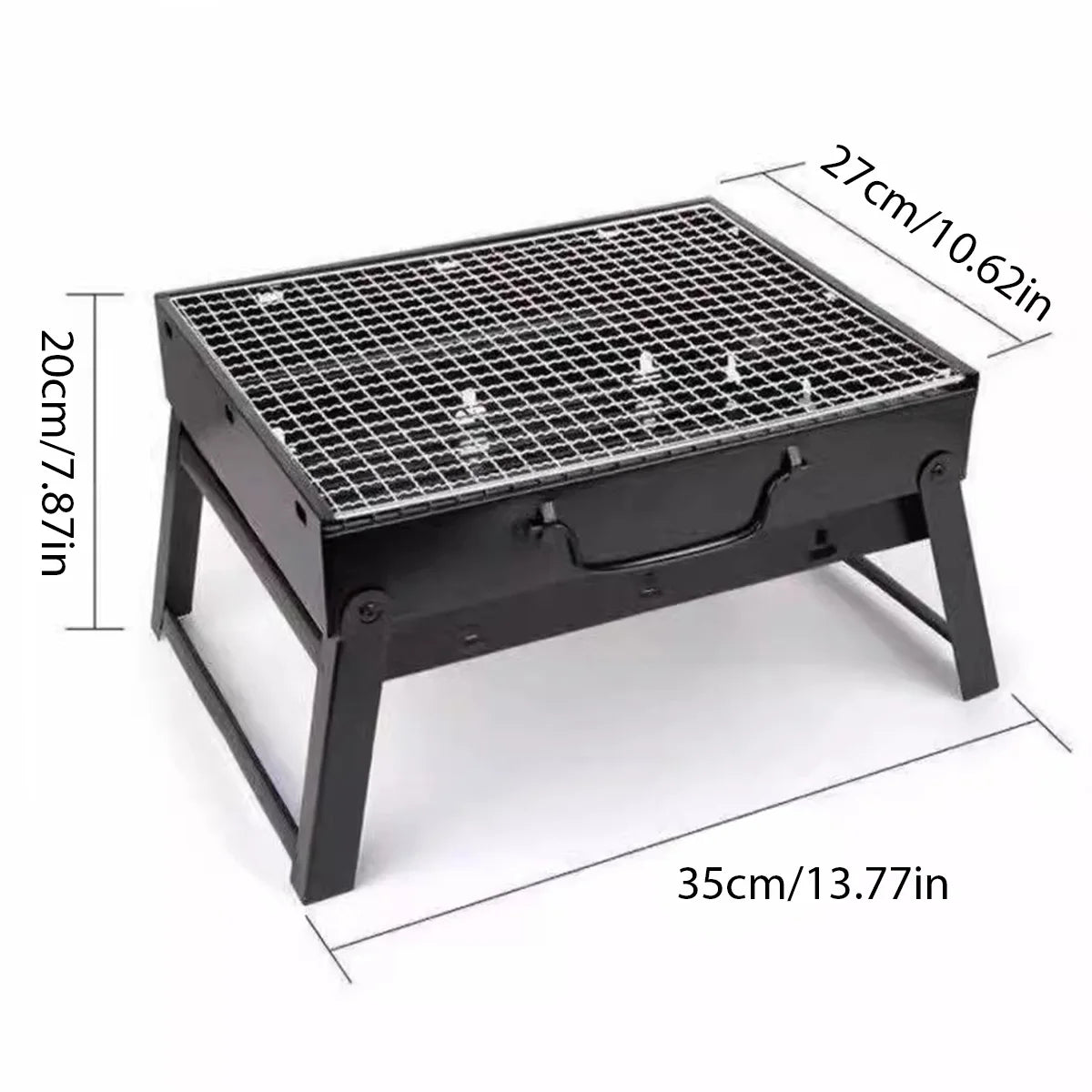 Portable BBQ Charcoal Grill Stainless Steel Small Mini BBQ - My Trendova