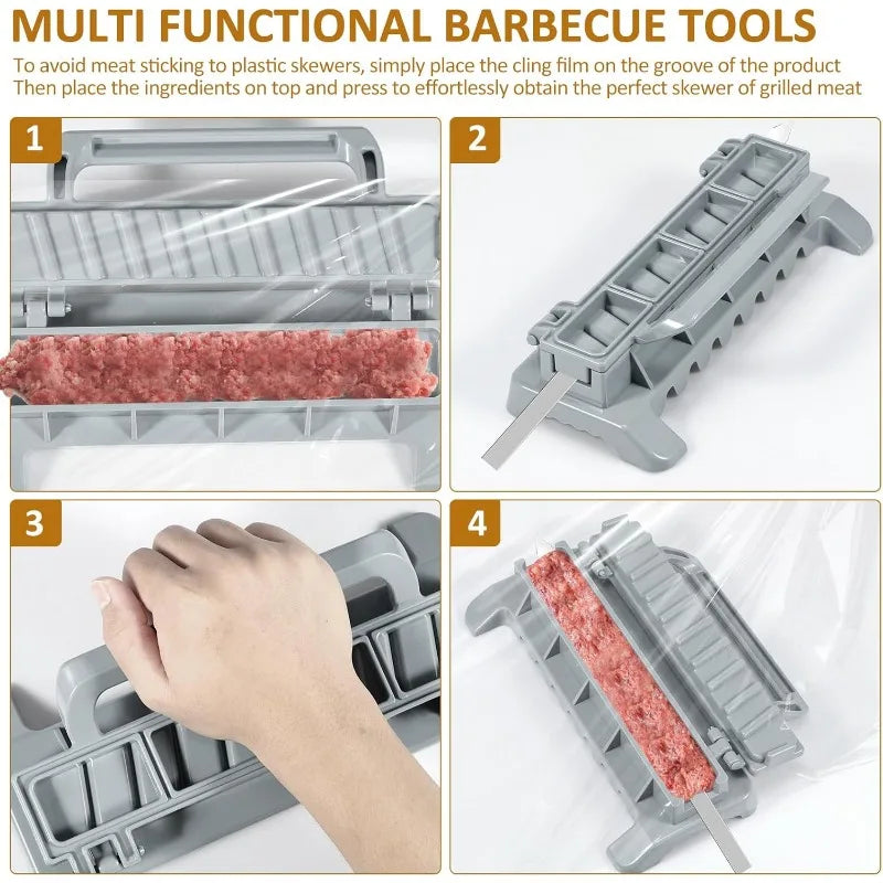 Row Kebab Maker Bbq Meat Skewer Machine - My Trendova